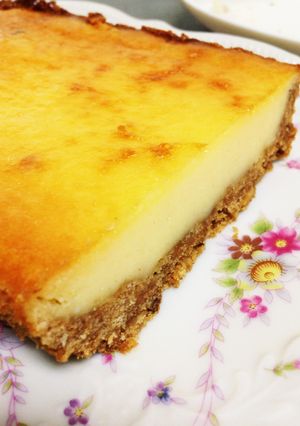 キリ6個でベイクドチーズケーキ！-レシピのメイン写真