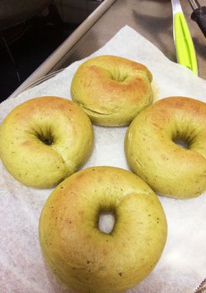 ふわふわもっちり抹茶のベーグル-レシピのメイン写真