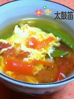 トマトとスナップエンドウ♪スープ-レシピのメイン写真