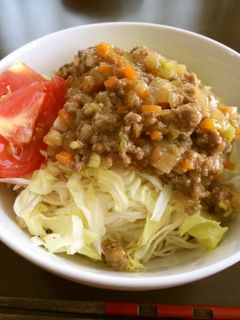 ガッツリ肉みそーめん-レシピのメイン写真