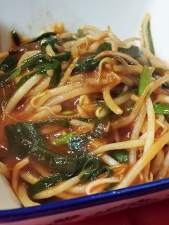 もやしとニラのトマトあんかけ炒め-レシピのメイン写真