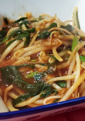もやしとニラのトマトあんかけ炒め-レシピのメイン写真