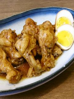 簡単!手羽元とゆで卵のさっぱり煮-レシピのメイン写真