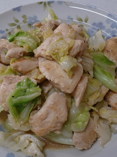 むね肉とキャベツのさっぱりレモン炒め-レシピのメイン写真