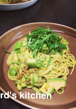 アボカドと納豆のとろとろパスタ-レシピのメイン写真