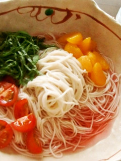 夏は梅酢で、冷たいそうめんランチ♪-レシピのメイン写真