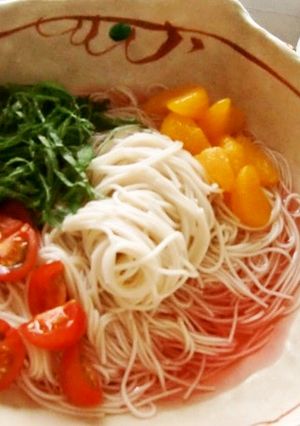 夏は梅酢で、冷たいそうめんランチ♪-レシピのメイン写真
