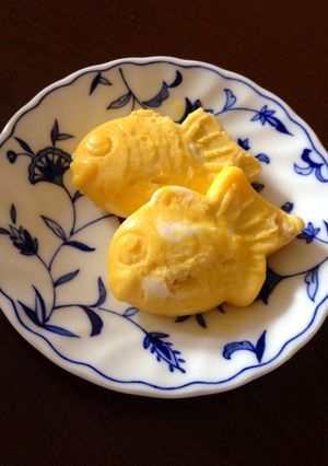 可愛いよ!レンジでたい焼き玉子-レシピのメイン写真