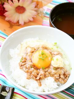 ♡納豆タマゴかけごはん+生姜♡-レシピのメイン写真