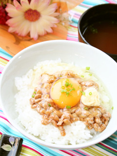 ♡納豆タマゴかけごはん+生姜♡-レシピのメイン写真