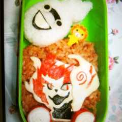 キャラ弁　妖怪ウォッチ　メラメライオン-レシピのメイン写真