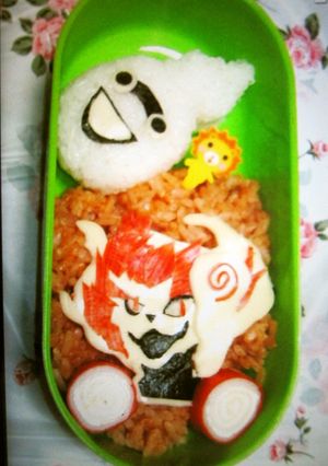 キャラ弁　妖怪ウォッチ　メラメライオン-レシピのメイン写真