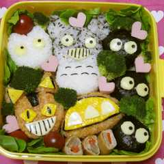 キャラ弁☆トトロ☆運動会弁当☆ネコバス☆-レシピのメイン写真
