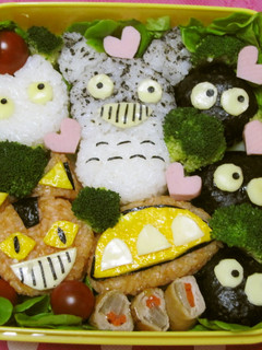 キャラ弁☆トトロ☆運動会弁当☆ネコバス☆-レシピのメイン写真