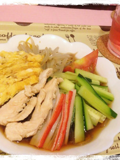 【白滝】冷やし中華風始めました〜*-レシピのメイン写真