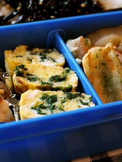 フライパンで☆ほうれん草の厚焼き卵-レシピのメイン写真