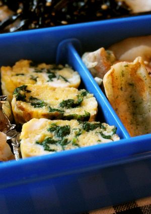 フライパンで☆ほうれん草の厚焼き卵-レシピのメイン写真