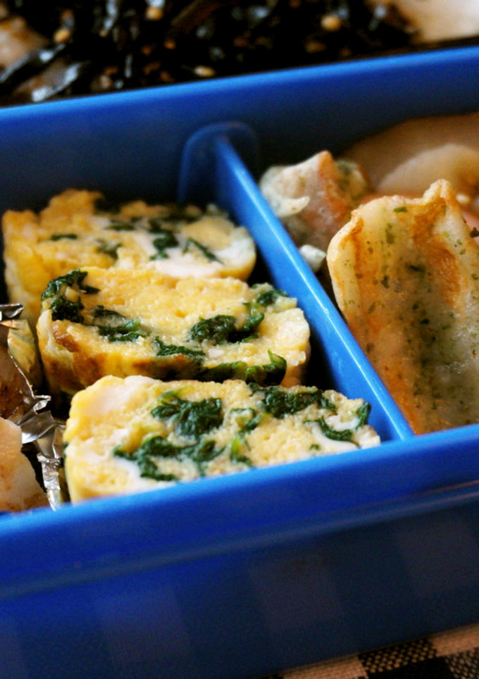 フライパンで☆ほうれん草の厚焼き卵-レシピのメイン写真