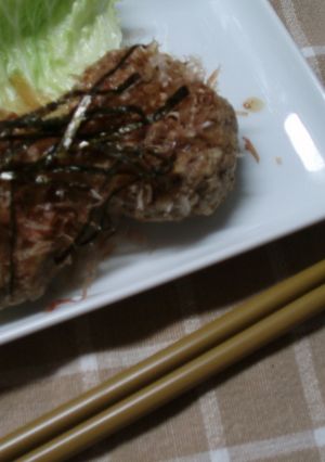 なめたけ入り豆腐ハンバーグ-レシピのメイン写真