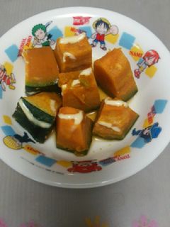 レンジで簡単かぼちゃ煮(^^)v-レシピのメイン写真