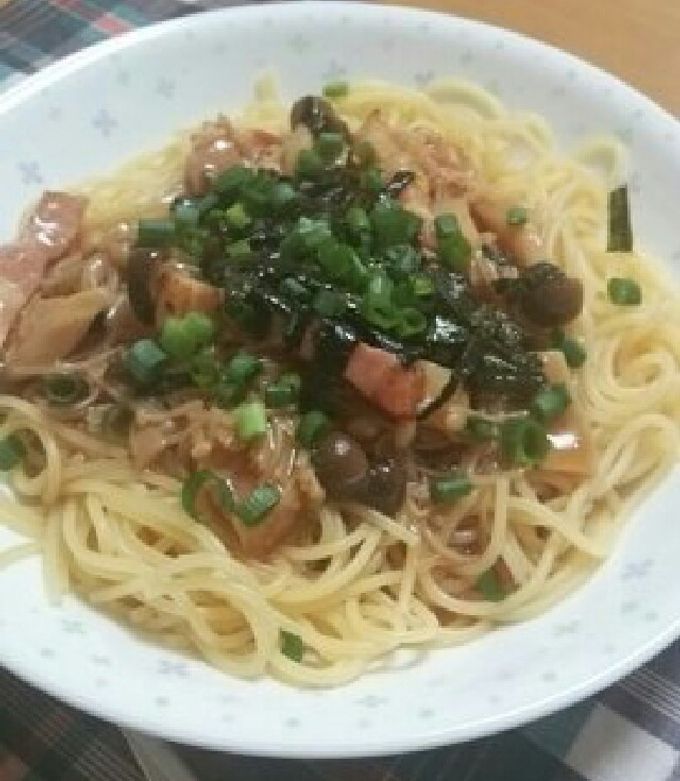 めんつゆで簡単！和風きのこ餡パスタ-レシピのメイン写真