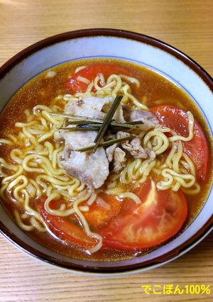 インスタント麺で作る！ピリ辛アジア麺！-レシピのメイン写真