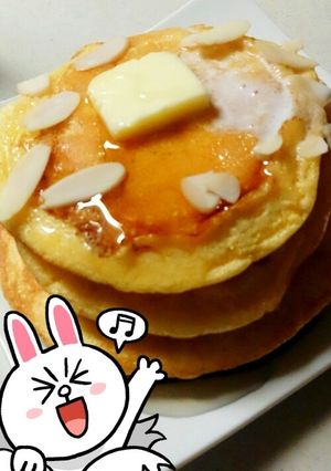 小麦粉で簡単！ふわふわパンケーキ　-レシピのメイン写真