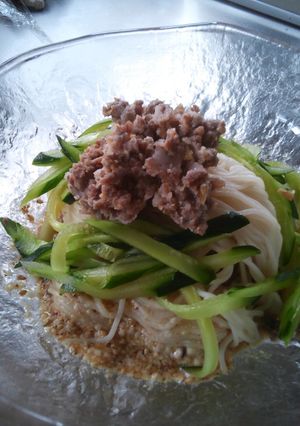 簡単☆肉味噌そうめん-レシピのメイン写真