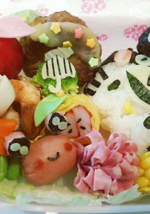 キャラ弁☆くまもんキティ♪-レシピのメイン写真