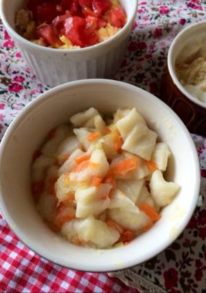 離乳食中期☆野菜スープでとろとろパンがゆ-レシピのメイン写真