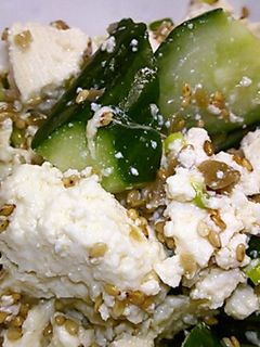 豆腐◆ザーサイ◆きゅうり和え物-レシピのメイン写真