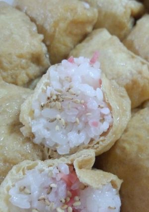 母の味☆紅生姜でさっぱりお稲荷さん-レシピのメイン写真
