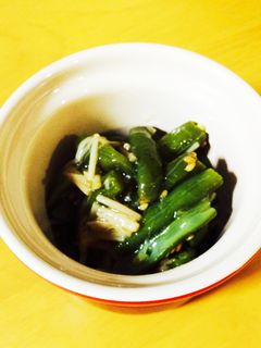 いんげんとなめ茸の和え物-レシピのメイン写真