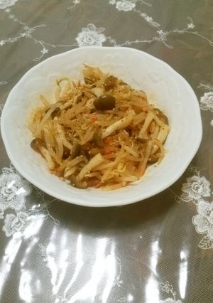 ピリ辛 もやし＆しめじナムル-レシピのメイン写真
