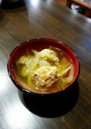 フワフワ鶏団子と白菜のスープ-レシピのメイン写真