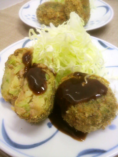 お好み焼き味のコロッケ-レシピのメイン写真