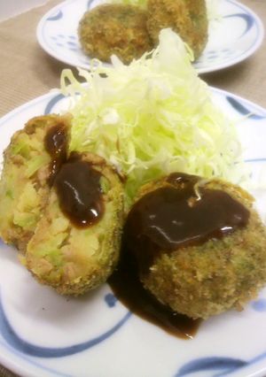 お好み焼き味のコロッケ-レシピのメイン写真