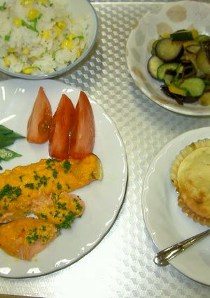 簡単親子クッキングとうもろこしごはん-レシピのメイン写真