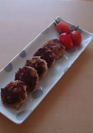 鶏ミンチで味噌味のつくね？ハンバーグ？-レシピのメイン写真