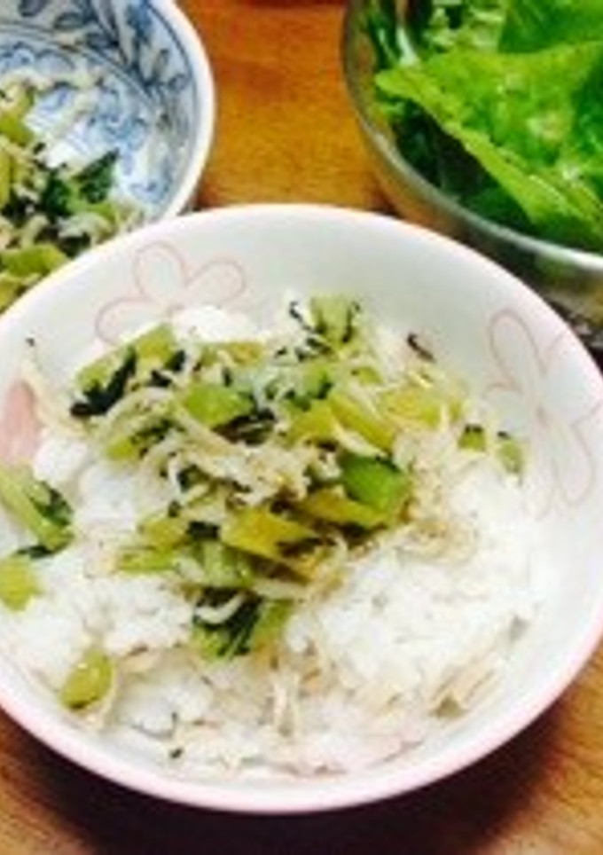 大根の葉としらすの簡単炒め-レシピのメイン写真