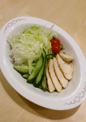 ローストチキンの冷たい蕎麦-レシピのメイン写真
