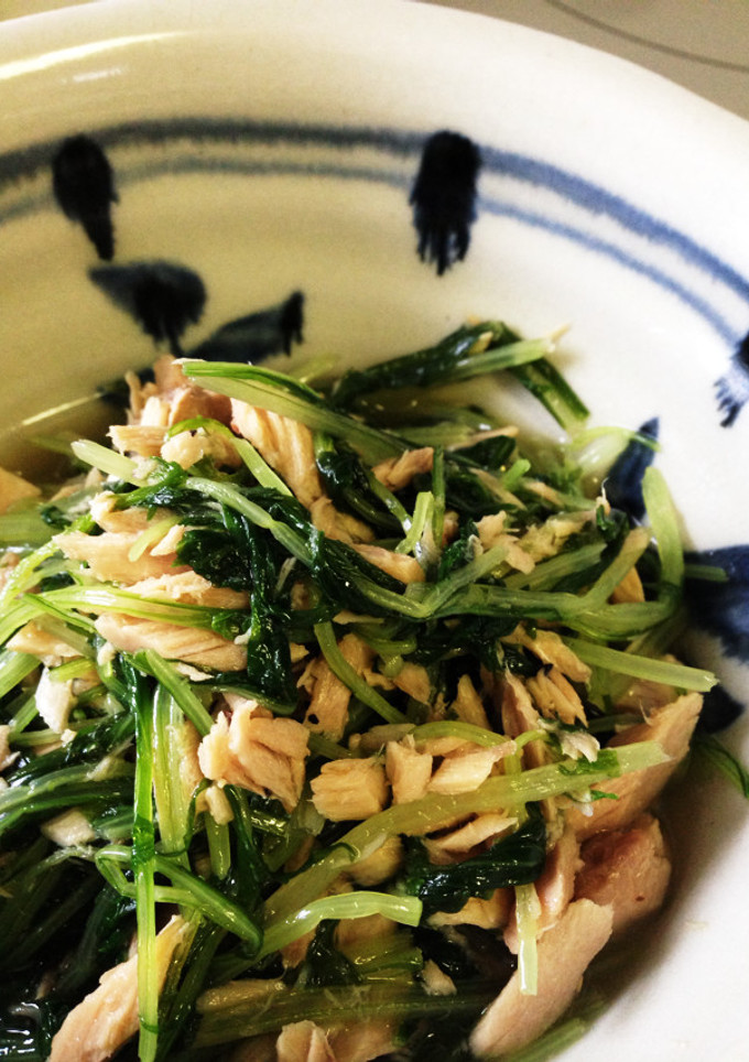 水菜とツナ缶のさっと煮-レシピのメイン写真