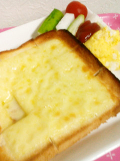大きいチーズでさくさくトースト-レシピのメイン写真