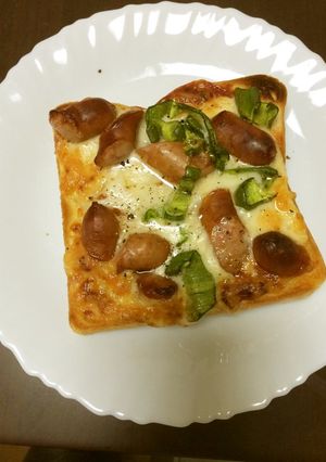 お一人料理　ピザトースト　魚焼きグリルで-レシピのメイン写真