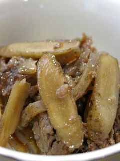 牛肉とごぼうとこんにゃくのしぐれ煮-レシピのメイン写真