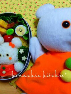 幼稚園 お弁当 キャラ弁♡しろくまちゃん-レシピのメイン写真