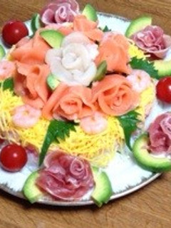お誕生日にお寿司ケーキ-レシピのメイン写真