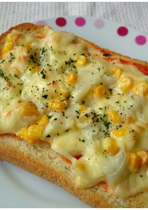 朝や昼に☆オニオンコーンのピザトースト★-レシピのメイン写真