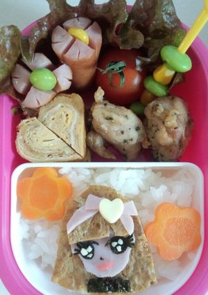 キャラ弁　リカちゃん-レシピのメイン写真