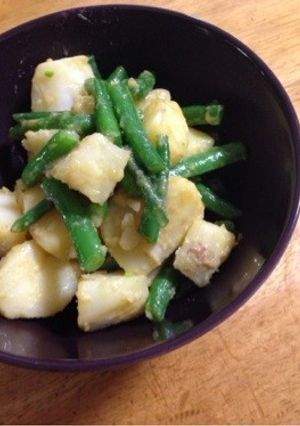 新ジャガとインゲンのバターニンニク醤油-レシピのメイン写真